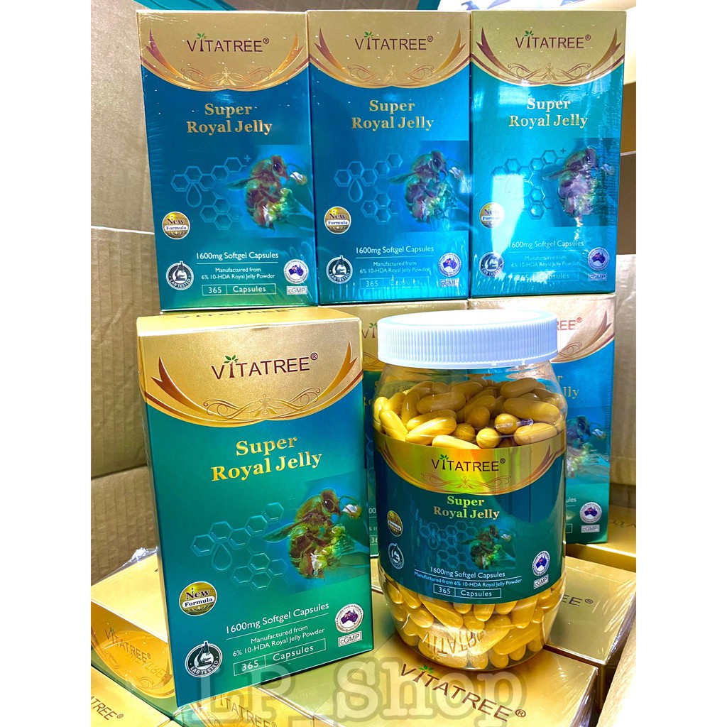 นมผึ้งไวต้าทรี มีเก็บเงินปลายทาง Vitatree Super Royal Jelly จากออสเตรเลีย(365เม็ด)