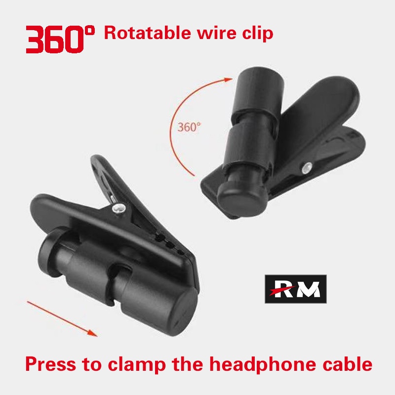 คลิปหนีบสายหูฟัง ขนาดใหญ่ 360 องศา สําหรับ Sennheiser ie800 IE800S 5 ชิ้น°คลิปหนีบสายหูฟัง ทรงกลม หมุนได้ สําหรับอัพเกรดสายหูฟัง 2-4 มม. 8 เส้น