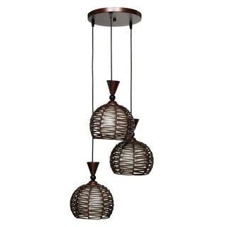 โคมไฟช่อ ไฟช่อ CST CT261/3 CLASSIC ไม้ สีน้ำตาล 3หัว โคมไฟภายใน โคมไฟและหลอดไฟ CHANDELIER CST CT261/3 CLASSIC WOOD BROWN