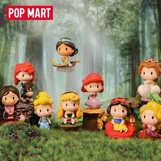 【ของแท้】ตุ๊กตาฟิกเกอร์ Disney Princess Exclusive Ride Series Popmart น่ารัก