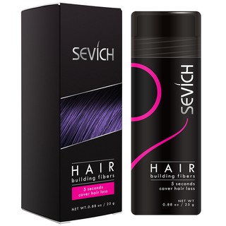 ผงไฟเบอร์ Sevich hair fiber 25 g ผงไฟเบอร์ เพิ่มเส้นผม สำหรับ หัวล้าน ผมบาง เสริมความมั่นใจ