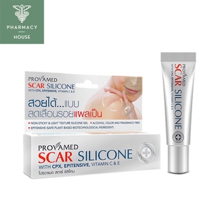 Provamed Scar Silicone 10g. โปรวาเมด สการ์ ซิลิโคน 10 กรัม ลดรอยแผลเป็น