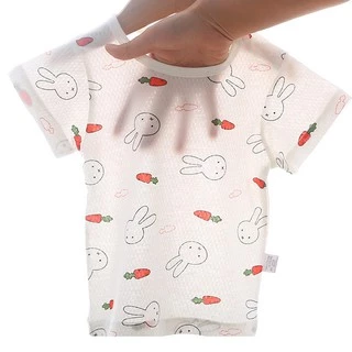 ชุดเซ็ตเด็กแขนสั้น ผ้าโปร่ง เย็นสบาย นุ่มนิ่ม (6 เดือน - 3 ปี) S1 เสื้อเด็ก พร้อมกางเกง เสื้อผ้าเด็กอ่อน ใส่สบาย ไม่ร้อน