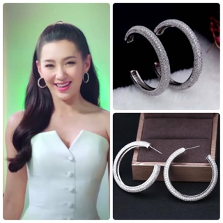 ต่างหูเพชร CZ แท้ ต่างหูแฟชั่น งานเกรดจิวเวลรี่