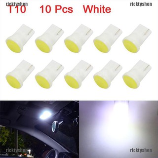 【COD•rick】หลอดไฟ Led T10 COB W5W สําหรับติดด้านข้างประตูรถยนต์ 10 ชิ้น