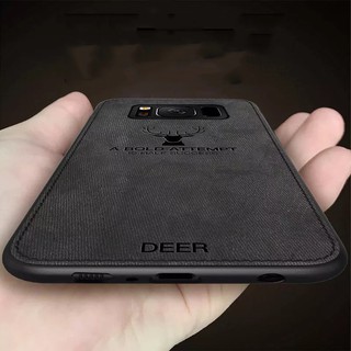 Case Samsung Galaxy A9 A7 J8 J6 A8 2018 J4 J6 A6 A8 Plus A730 A9 Star Lite J4 3D Deer Patterned Cloth Soft Cover Case