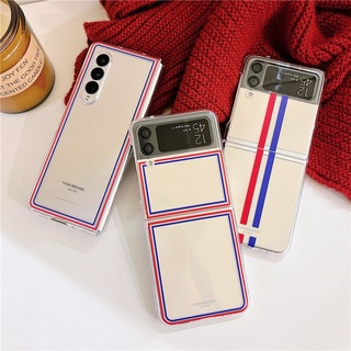 เคสโทรศัพท์มือถือแบบใส กันกระแทก หรูหรา สําหรับ Samsung Galaxy Z Fold 3 5G Fold3 Z Flip 3 5G