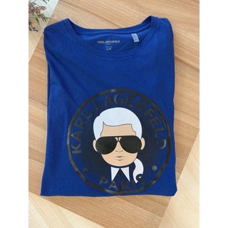 เสื้อยืดแขนสั้น พิมพ์ลาย Karl Lagerfeld สําหรับผู้ชาย