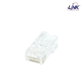 LINK CAT5E MODULAR PLUG (US-1001) ตัวผู้มีลีอคปลั๊กบู๊ท 8 ขา บรรจุ 10 ชิ้น/แพ็ค