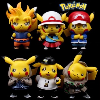แหล่งขายและราคาโมเดล โปเกม่อน 6 ตัว ขายแยก คละแบบ ไม่มีกล่อง Pokemon figure6pcs(10-12cm cosplay）Pikachuอาจถูกใจคุณ