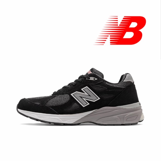 New Balance 990 v3 Retro Running Shoes/h สีดำ