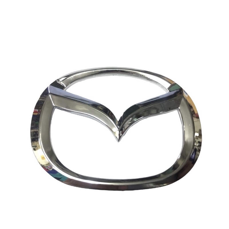 MAZDA โลโก้ แป้นแตร มีขา พวงมาลัย Steering Wheel Chrome Plastic ABS Logo Emblem 2 3 CX3 CX5