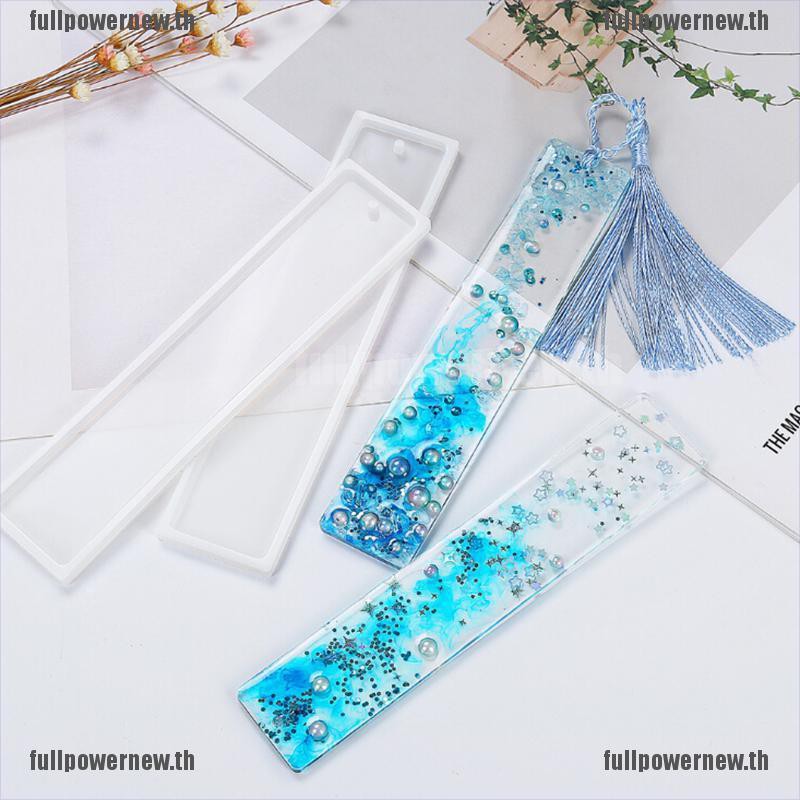 【fullpower】Rectangle Silicone Bookmark Mold DIY Making Epoxy Resin Jewelry DIY Craft Mould
