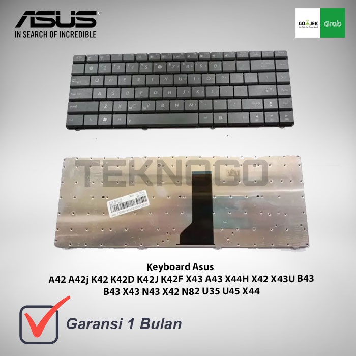 ASUS N43 N43J N43JF N43JM N43JQ N43S N43SL N43SN B43 X43 N43 X42 N82 U35 U45 X44 แป้นพิมพ์สีดํา