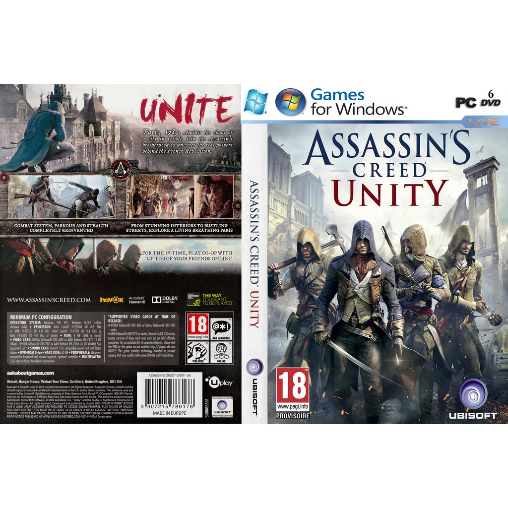 เกมพีซี Assassins Creed Unity [ออฟไลน์]