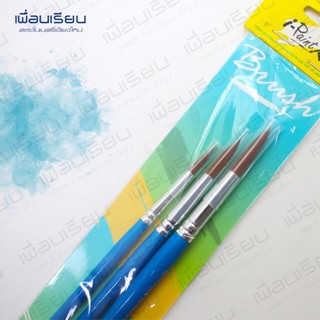 เซตพู่กันสีน้ำ I PAINT หัวกลม 6,9,11