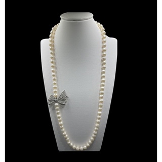 Freshwater pearl ready made necklace. natural pearl necklace for women.