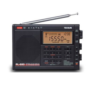 Tecsun PL-680 FM สเตอริโอ / MW / LW / SW-SSB / AIR PLL เครื่องรับสัญญาณวิทยุ แบบเต็มแบนด์สังเคราะห์