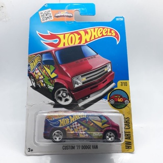 รถเหล็ก Hotwheels CUSTOM 77 DODGE VAN (ib23)