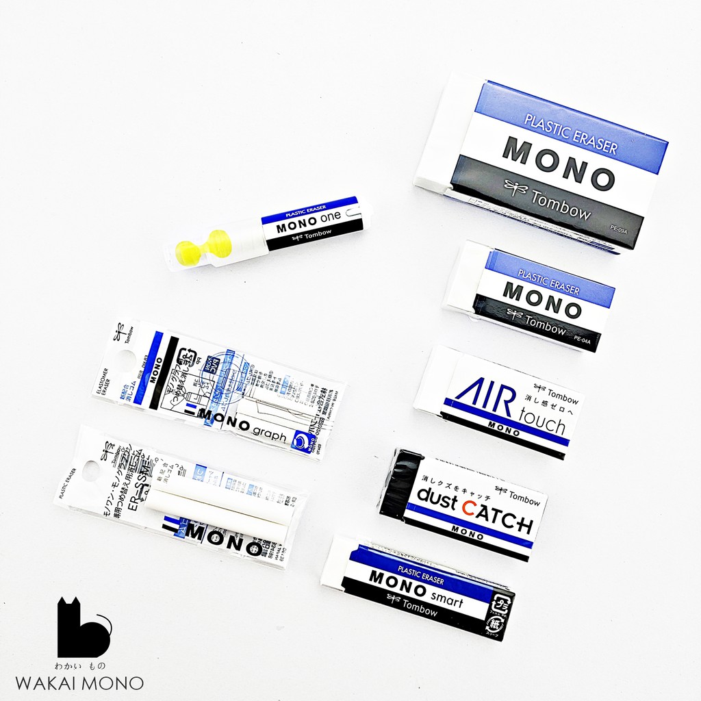 ยางลบ MONO one , AIR touch , dust CATCH , MONO smart จาก Tombow Plastic eraser
