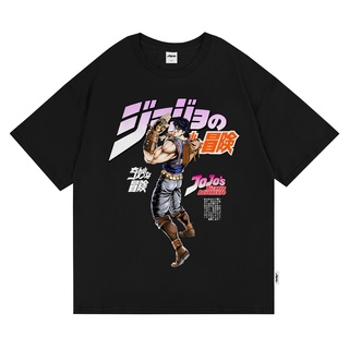 T-Shirtเสื้อยืด พิมพ์ลายอนิเมะ Jojo Bizzare ขนาดใหญ่ สําหรับผู้ชาย และผู้หญิง S-5XL