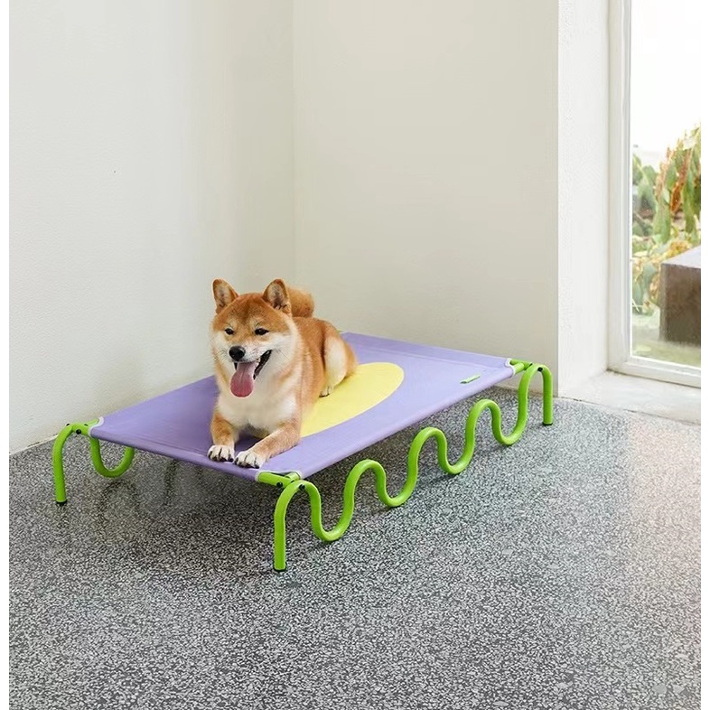 ที่นอนสุนัข เปลสุนัข ขนาดใหญ่รับน้ำหนักได้มากถึง 30 kg. ดีไซด์สวย ระบายอากาศได้ดี ถักทอด้วยเส้นใยถึง 600 เส้น