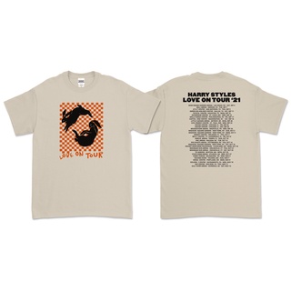 เสื้อยืด Cotton ComfortHarry STYLES - LOVE ON TOUR 2021 (หน้าหลัง) | เสื้อยืด พิมพ์ลายดนตรีขนาดเต็มS-5XL