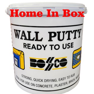 เคมีโป๊ว Wall Putty ขนาด 5 กิโลกรัม สำหรับรอยแตกที่ฝาผนังจากรอยแตกร้าว รอยเจาะ แห้งเร็ว ใช้ง่าย ประหยัดเวลา วอล พัตตี้