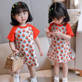 ✿พร้อมส่ง เกาหลีฤดูร้อนใหม่สาวแขนสั้นเสื้อยืดยาว