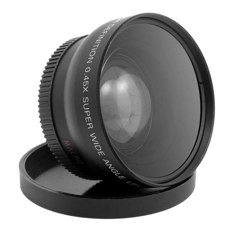 Hd 52MM 0.45x เลนส์มุมกว้างพร้อมเลนส์มาโครสําหรับ Canon Nikon Sony Pentax 52MM D