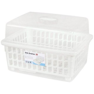 JCJ ที่คว่ำจานพร้อมฝาปิด รุ่น 2400 สีขาว