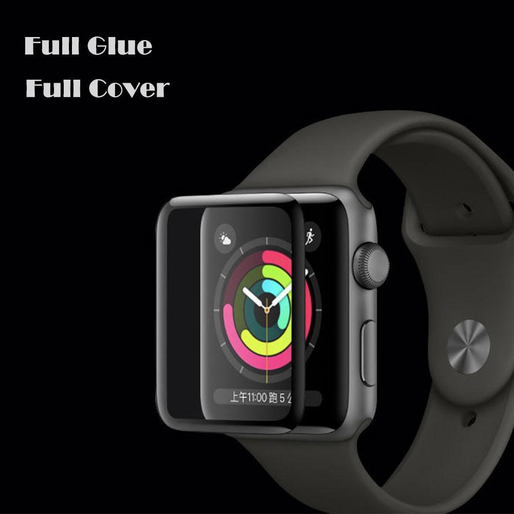 5D Screen Protector Film For Apple Watch 38mm 40mm 44mm 42mm 9H Full Cover Tempered Glass for iWatch Series 4 2 1 glass