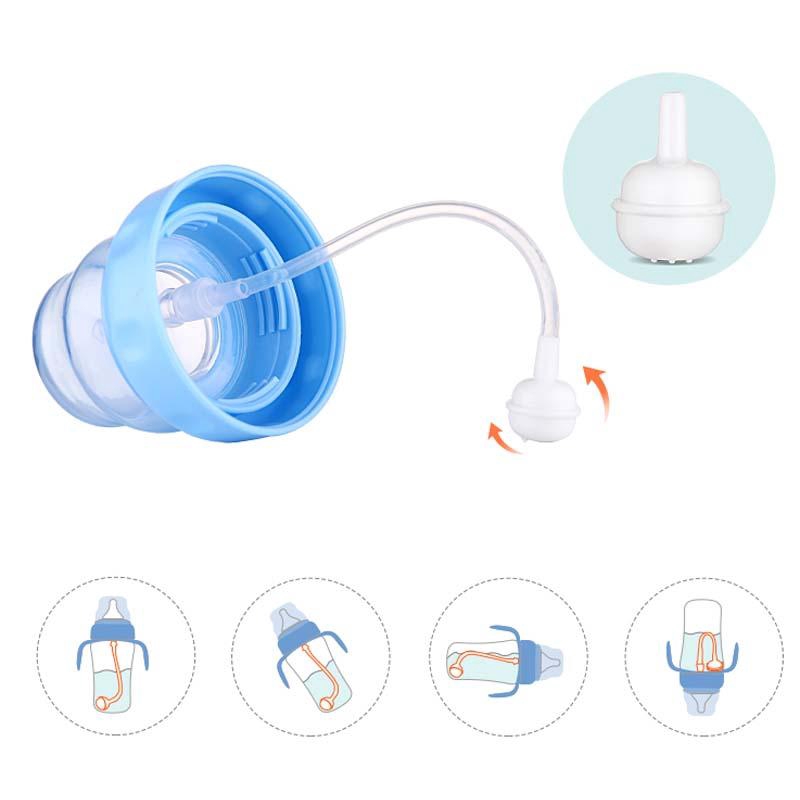3 in 1 ขวดนม แก้วหัดดื่ม​ ฝึกดูด เลิกจุก นอน/นั่งดูด หลอดเด้งกันสำลัก​ - รูปที่ 3