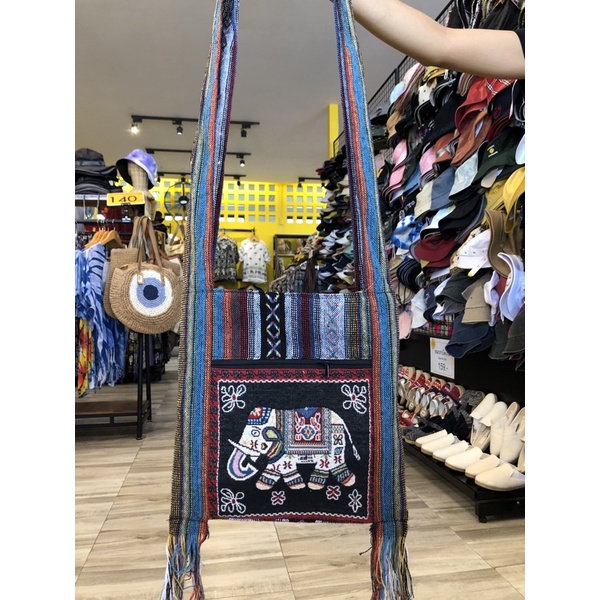 ย่ามช้าง/นกฮูก ใบใหญ่ 12*12 นิ้ว มีซิปและซับใน