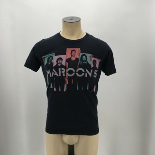 Ogdpai36pocjgl74 เสื้อยืดผ้าฝ้าย พิมพ์ลาย American Apparel Maroon 5 Tour Boy Band Clic USA สีดํา สําหรับผู้ชายSize S-5XL