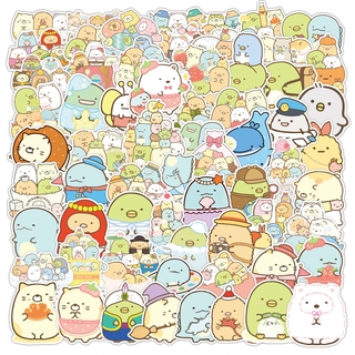 สติกเกอร์พีวีซีกันน้ําลายการ์ตูน Sumikkogurashi 100 ชิ้น