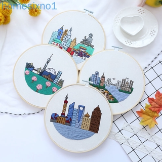 ภาพวาดปักครอสติก รูปดอกไม้สําหรับตกแต่งบ้าน 3D  Embroidery Set Beginner Needlework Kits Flower Cross Stitch Kit Handmade DIY Crafts Home Decoration