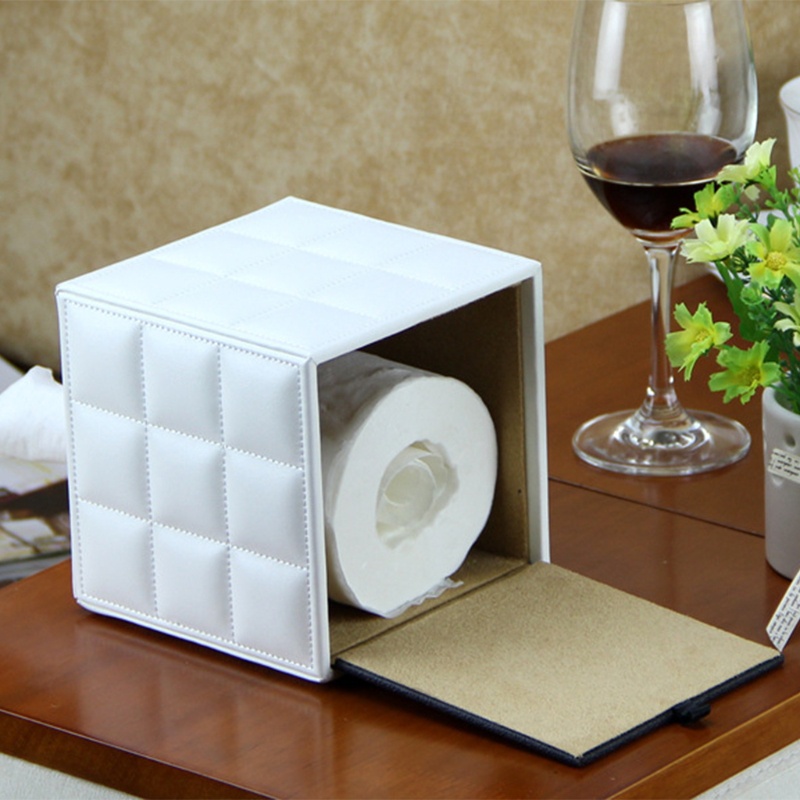 กล่องใส่ทิชชู่ หนัง Pu ทรงสี่เหลี่ยม สําหรับจ่ายกระดาษทิชชู่ - รูปที่ 2