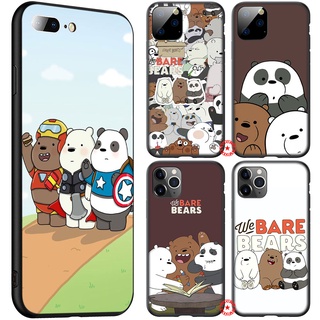 เคสนิ่ม ลาย we bare bears IS68 สําหรับ iPhone 5 5S 6 6S 7 8 11 Pro Max Plus SE XR