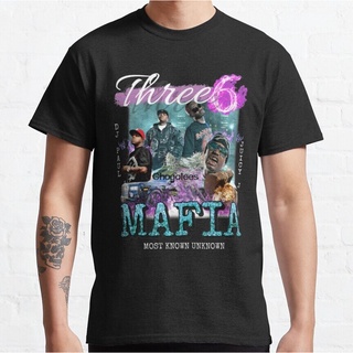 [100% Cotton] ขายดี เสื้อยืด พิมพ์ลาย Three 6 Mafia NBmljh78BMbeha68 สไตล์คลาสสิก สําหรับผู้ชาย