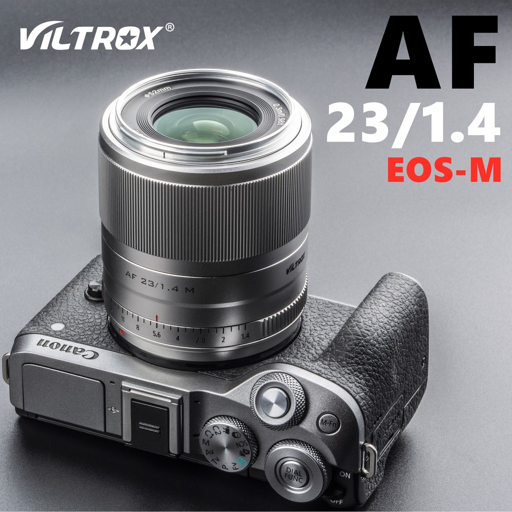 Viltrox 23mm f1.4 STM EOS-M เมาท์ออโต้โฟกัส APS-C Prime เลนส์สำหรับกล้อง Canon EOS M M5 M6 Mark II M50