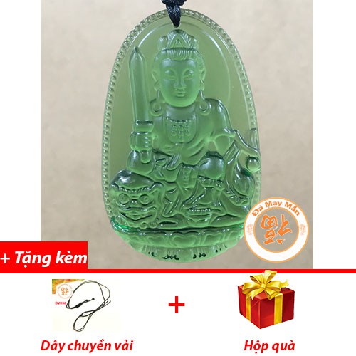 Manjushri พระโพธิสัตว์สีเขียว Lapis Lazuli จี้