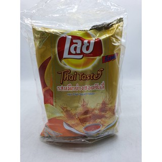 เลย์ รสหมึกย่างฮอตชิลลี่ 50 กรัม x 6ซอง ขนมเลย์ Thai taste hot chili squid