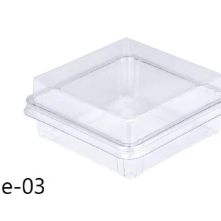 กล่องพลาสติก ใส่ขนม E-03 จำนวน 50ใบ/แพ็ค