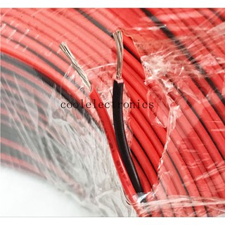 Red Black 2 Pin 18AWG 18 Awg Electronic Wire Extension Connector Cable 5m 10m 20m 30m