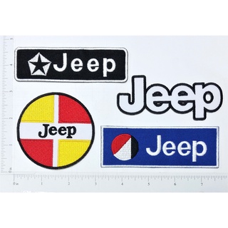 JEEP Logo จี๊ปโลโก้ ตัวรีดติดเสื้อ เย็บติดเสื้อ อุปกรณ์ตกแต่งเสื