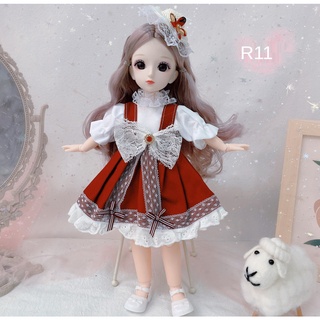 วิกผมตุ๊กตาเจ้าหญิง Bjd Doll 13 1/6 4D ขนาด 30 ซม. สําหรับเด็ก