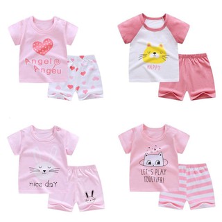 พร้อมส่ง!!เสื้อผ้าเด็ก ชุดเด็ก เสื้อแขนสั้น+กางเกงขาสั้น size 8-13kg.