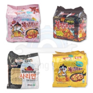 SAMYANG ซัมยัง ซาริ ราเม็ง ขนาด 110 กรัม/ซอง ยกแพ็ค 5 ซอง Ramen KOREAN NOODLE บะหมี่กึ่งสำเร็จรูป บะหมี่เกาหลี ราเมน