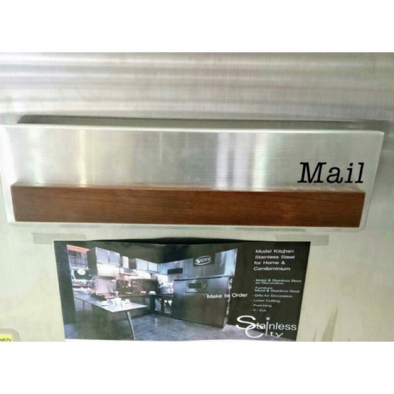 ตู้จดหมาย ตู้ไปรษณีย์ mailbox รุ่นฝัง ผนังกำแพงบ้าน ดีไซน์ทันสมัย
